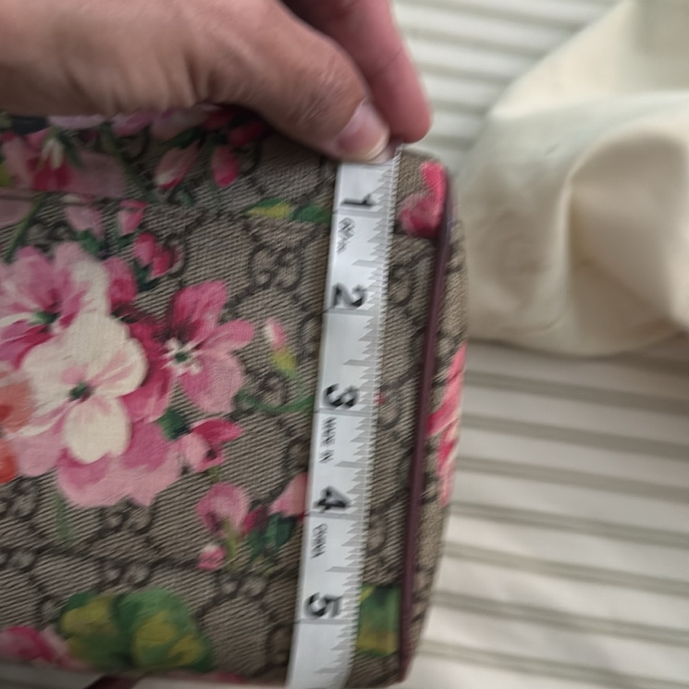 Gucci Pink and Brown Satchel with Floral Design - Picture 14 of 15